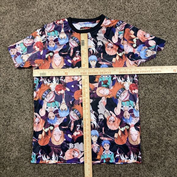 Anime Fresh Prints Drill Cartoon Collage Clothing Men’s M Shirt - Picture 5 of 8